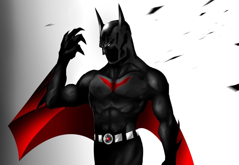 Batman in Black Suit — Dramatic, Digital Art