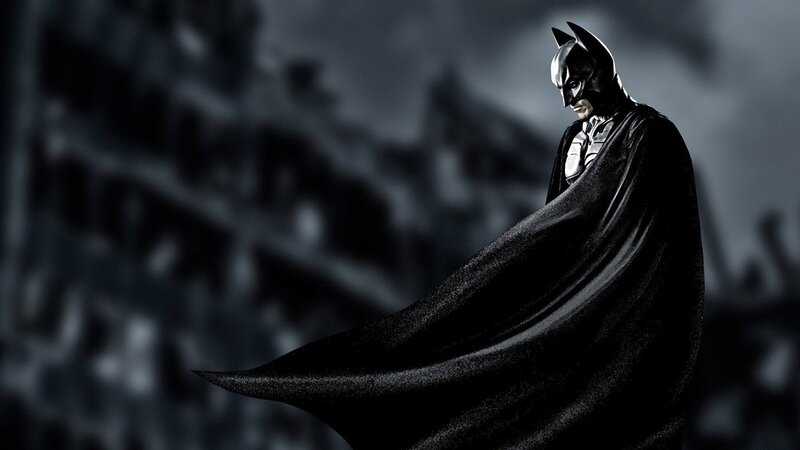 Batman in Black Suit — Dramatic, Night, Photograph