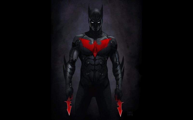 Batman in Black Suit — Dramatic, Night