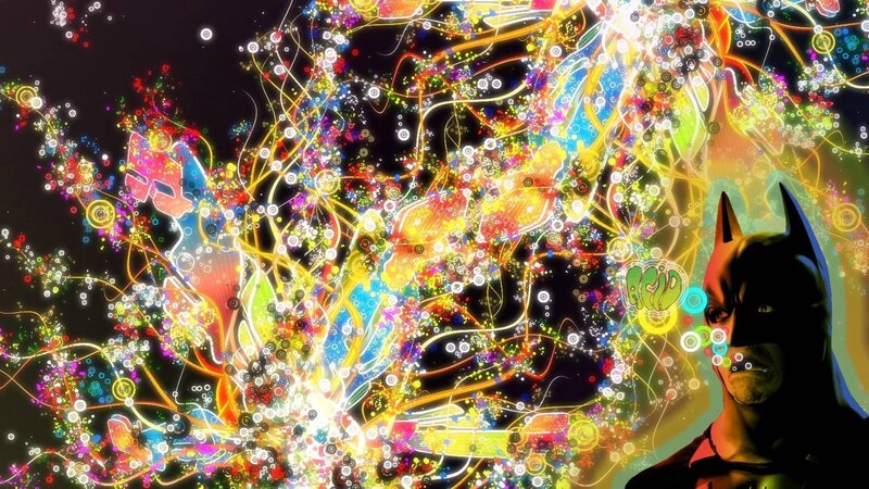 Batman in Colorful Energy