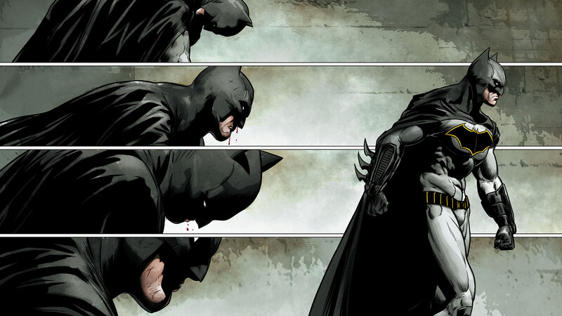 Batman in Comic Panels