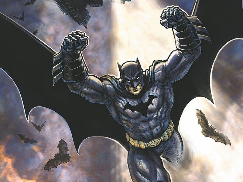 Batman in Costume — Black, Dramatic