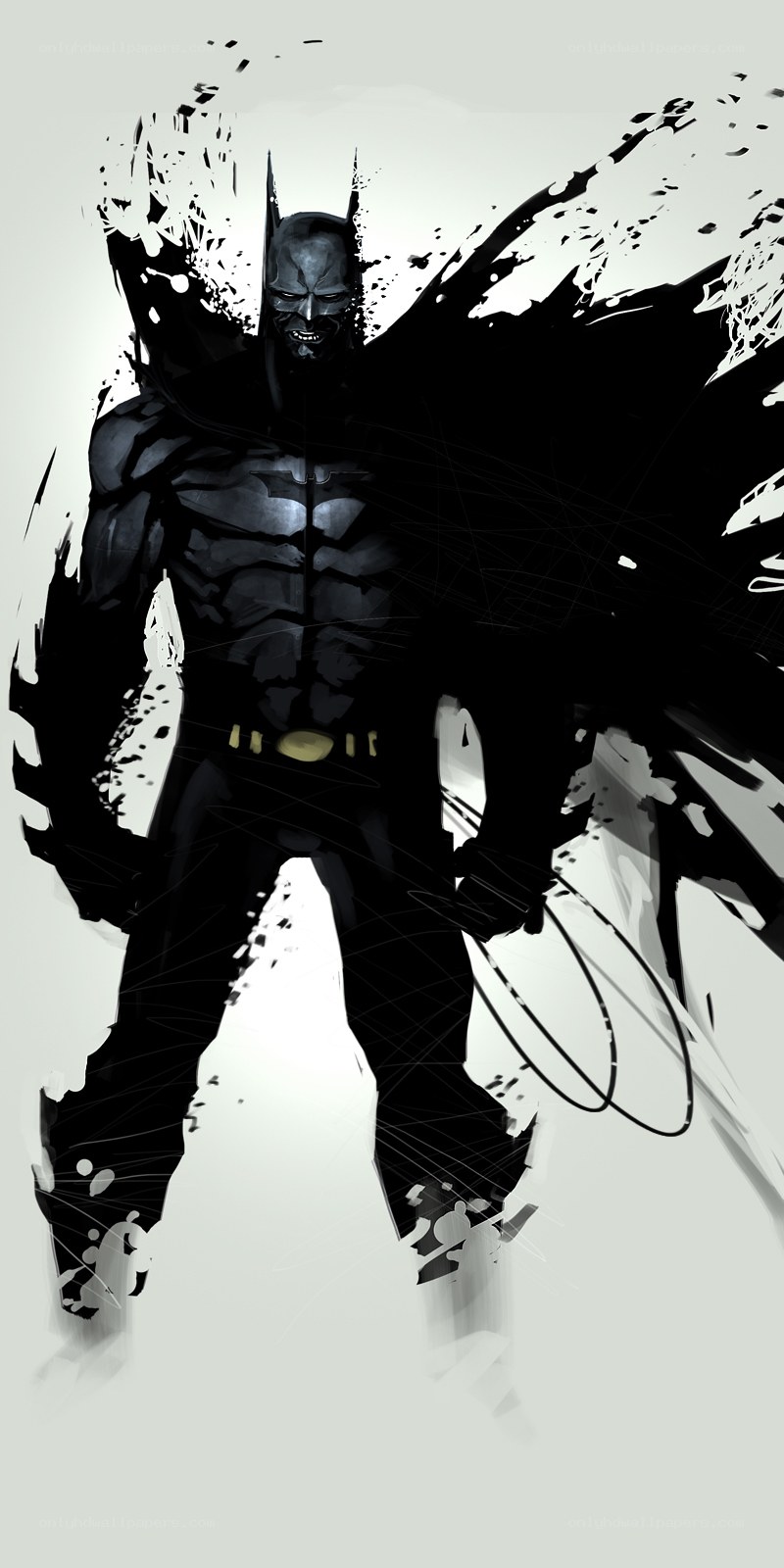 Batman in dark art style