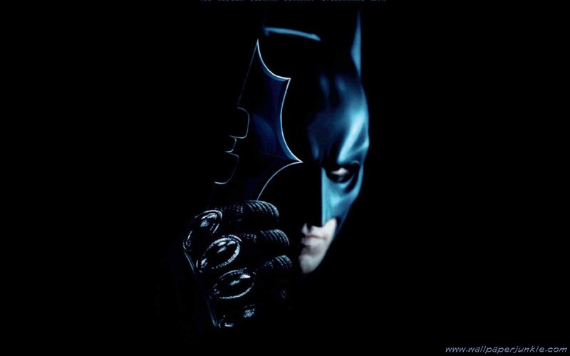 Batman in dark blue light