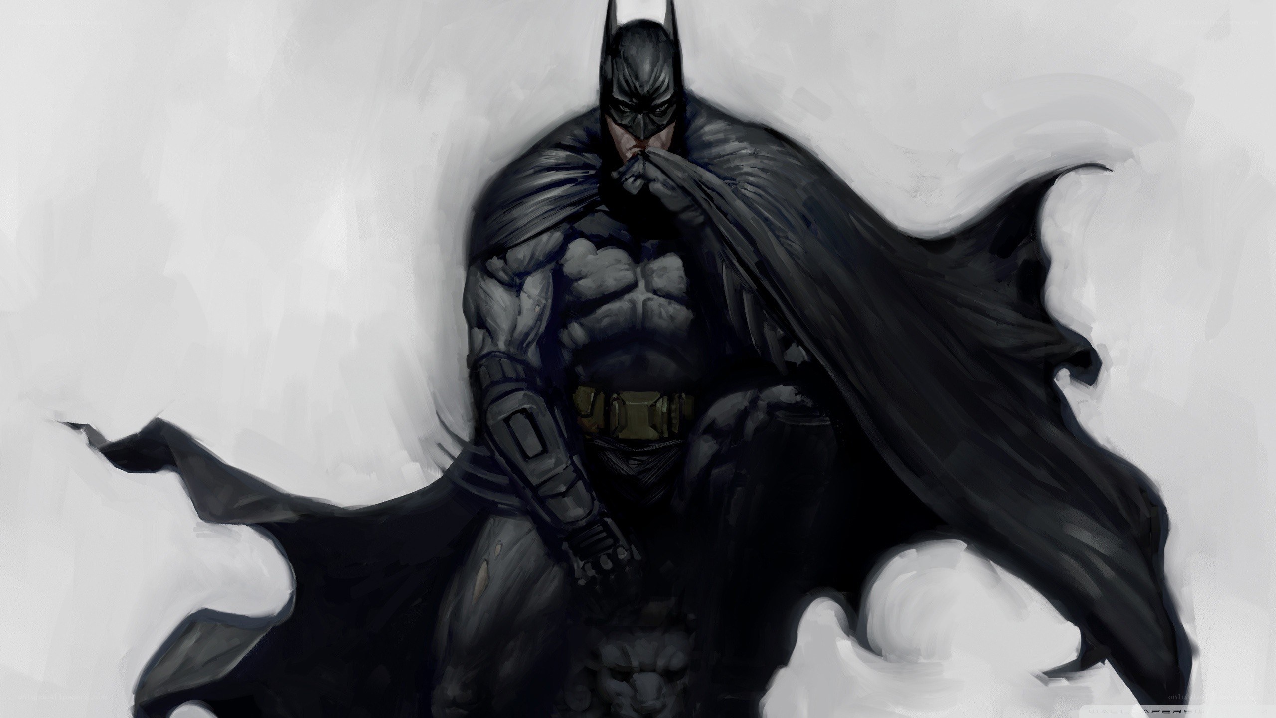 Batman in dark cape