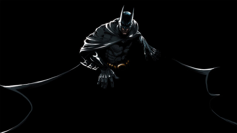 Batman in Dark Cape — Black
