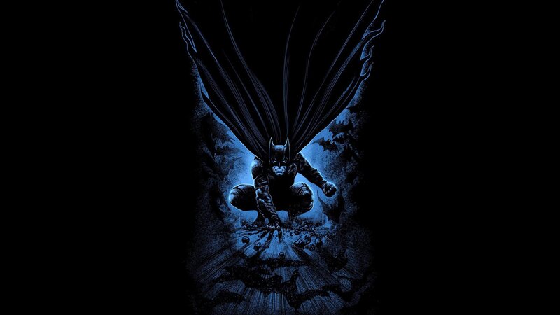 Batman in dark cave