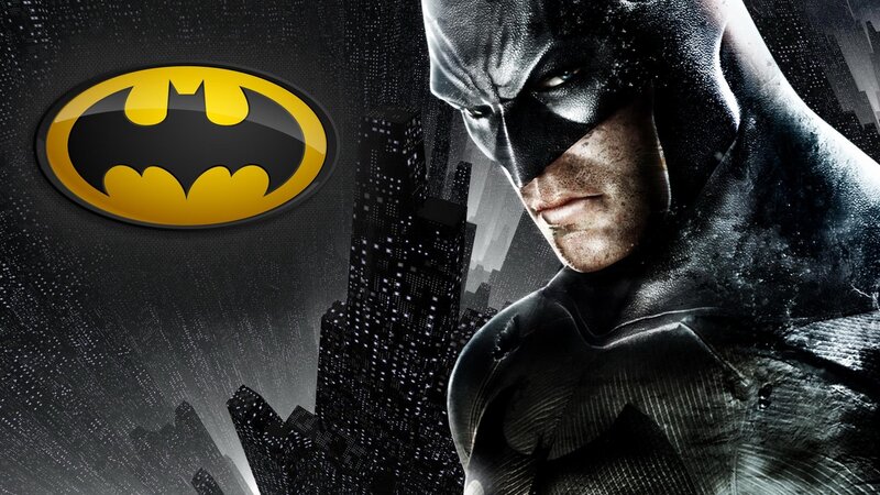 Batman in Dark City — Black, Dramatic, Night, Digital Art, City Skyline