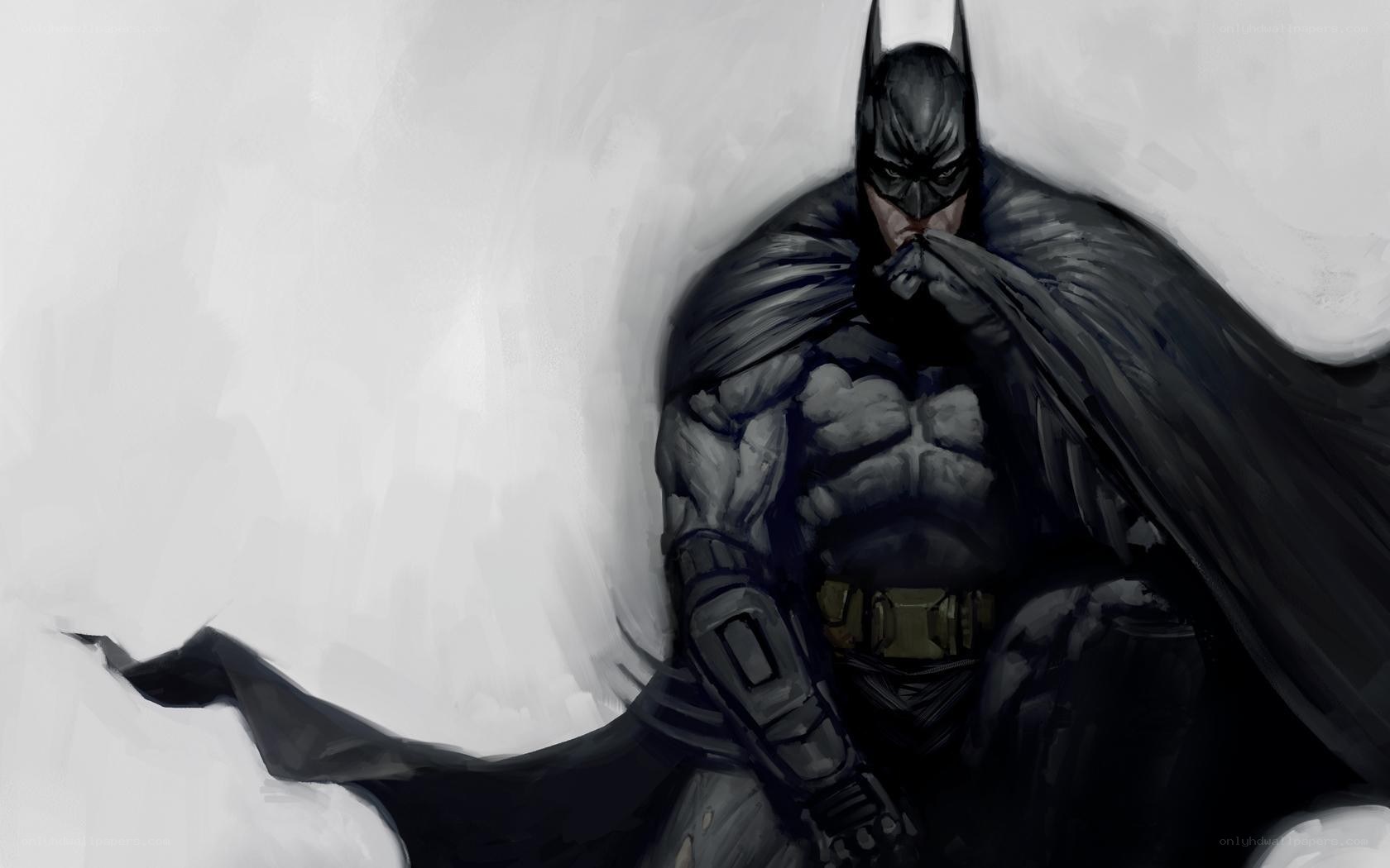 Batman in dark cloak