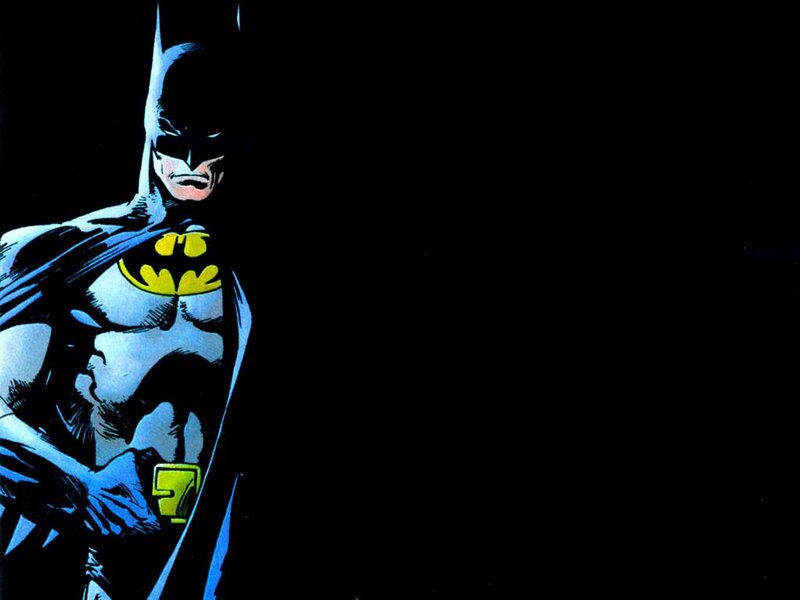 Batman in Dark Costume — Black, Dramatic, Night, Comic, Cape