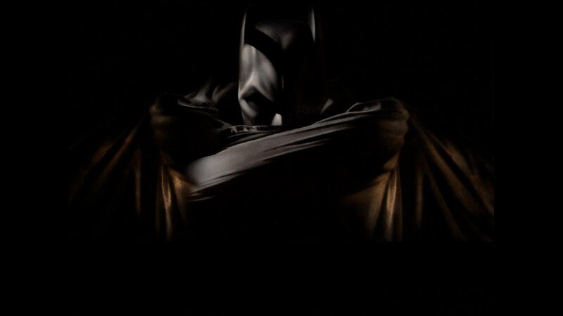 Batman in Dark Costume — Black, Dramatic, Night, Photograph
