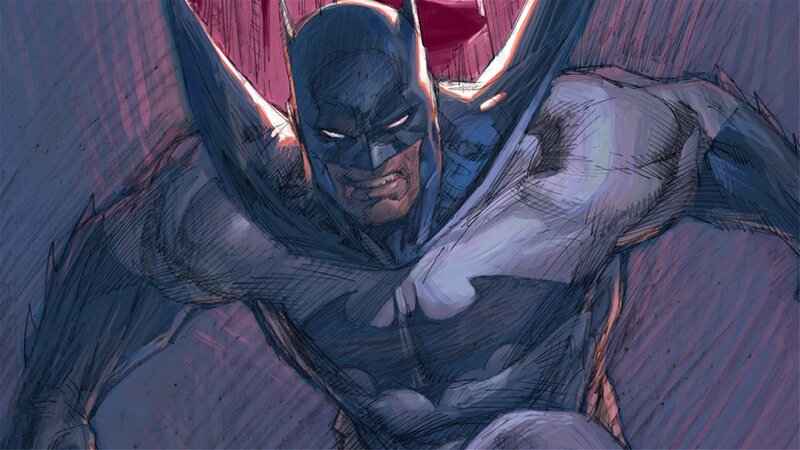 Batman in Dark Costume — Blue