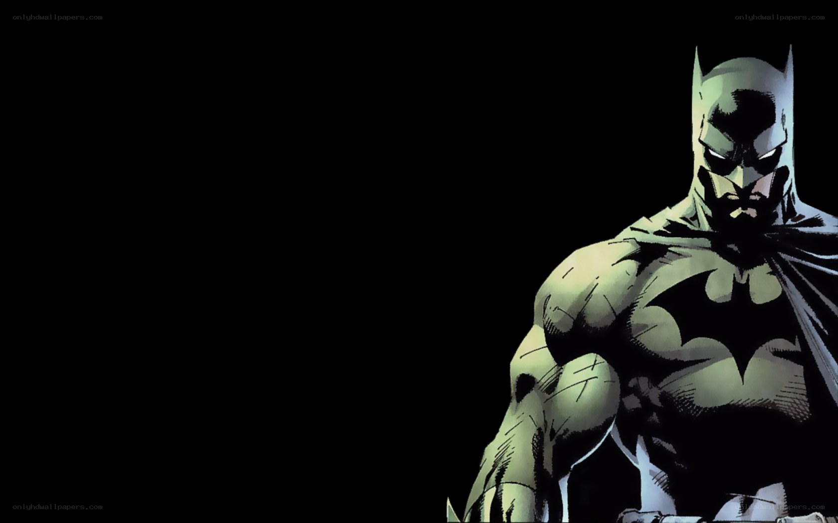 Batman in dark environment