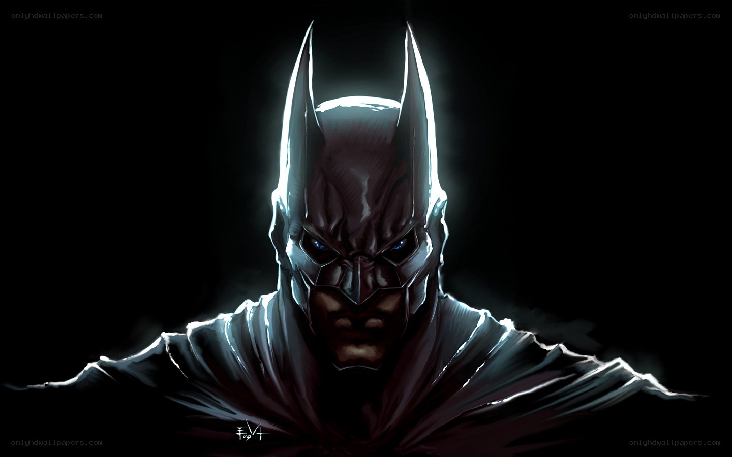 Batman in dark light