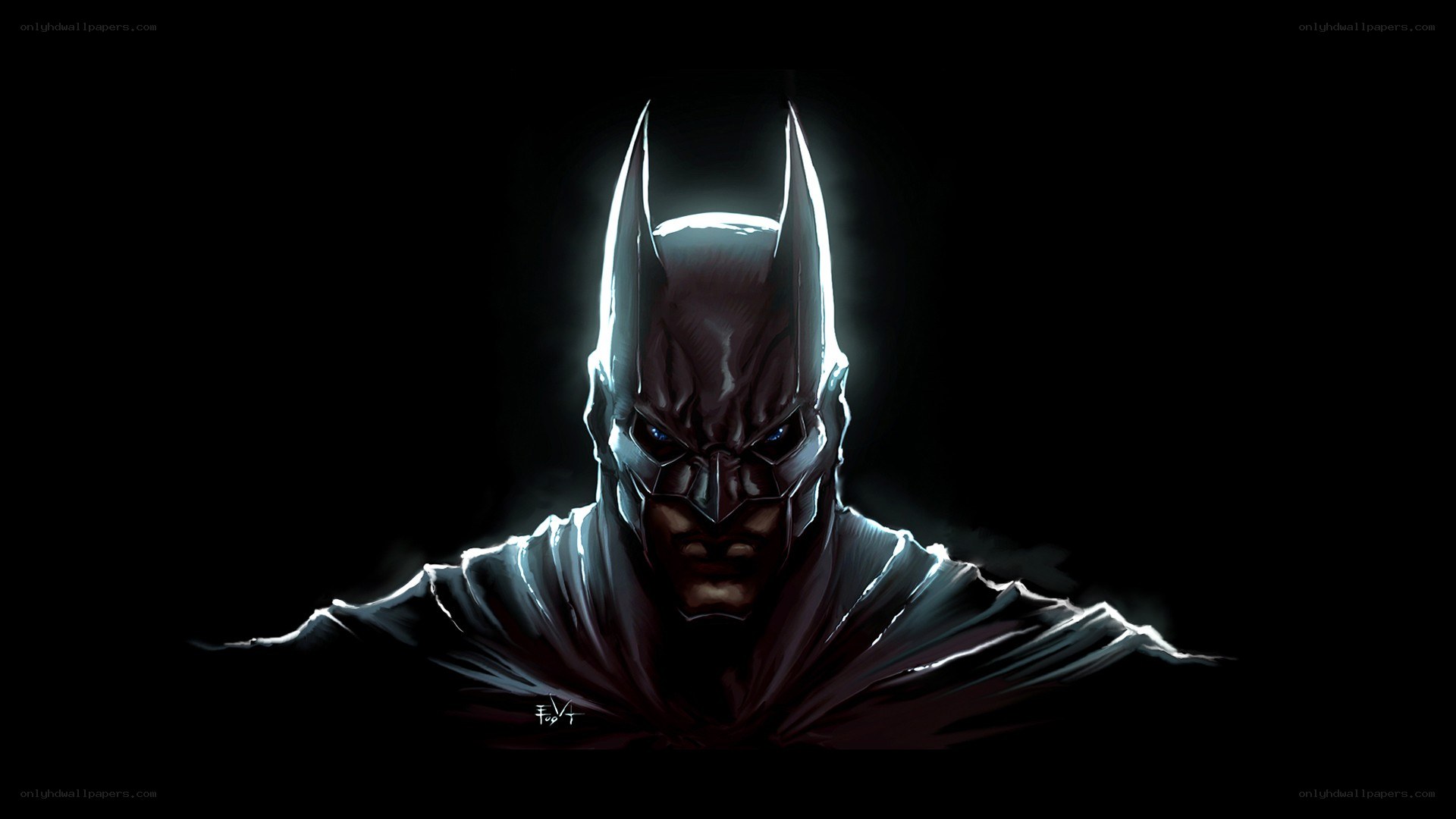 Batman in dark light
