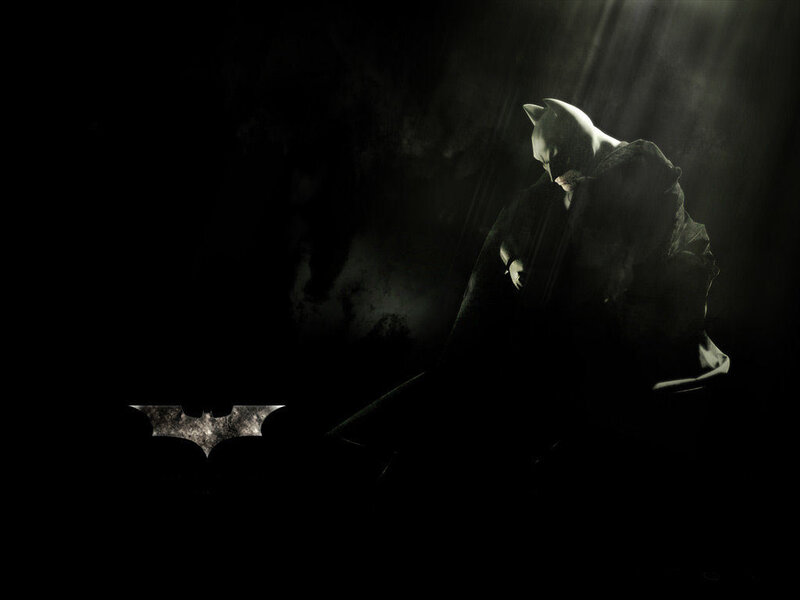 Batman in dark light