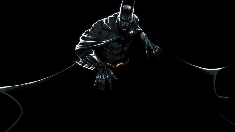 Batman in dark pose