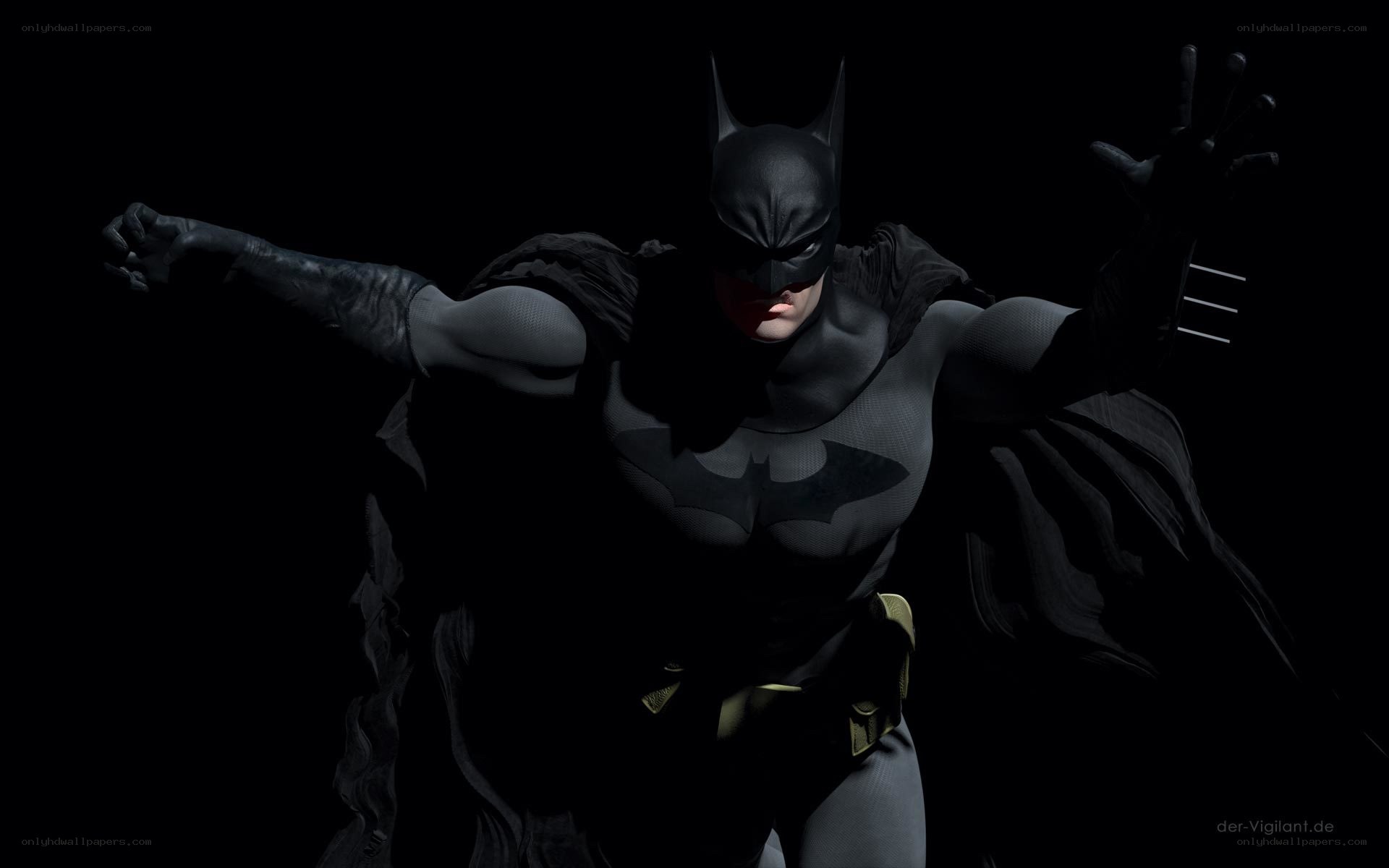Batman in dark pose