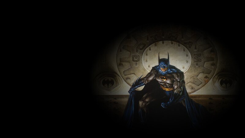 Batman in Dark Room — Black, Dramatic, Night, Illustration