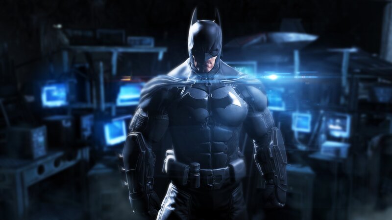Batman in Dark Room — Black, Night, 3d Render