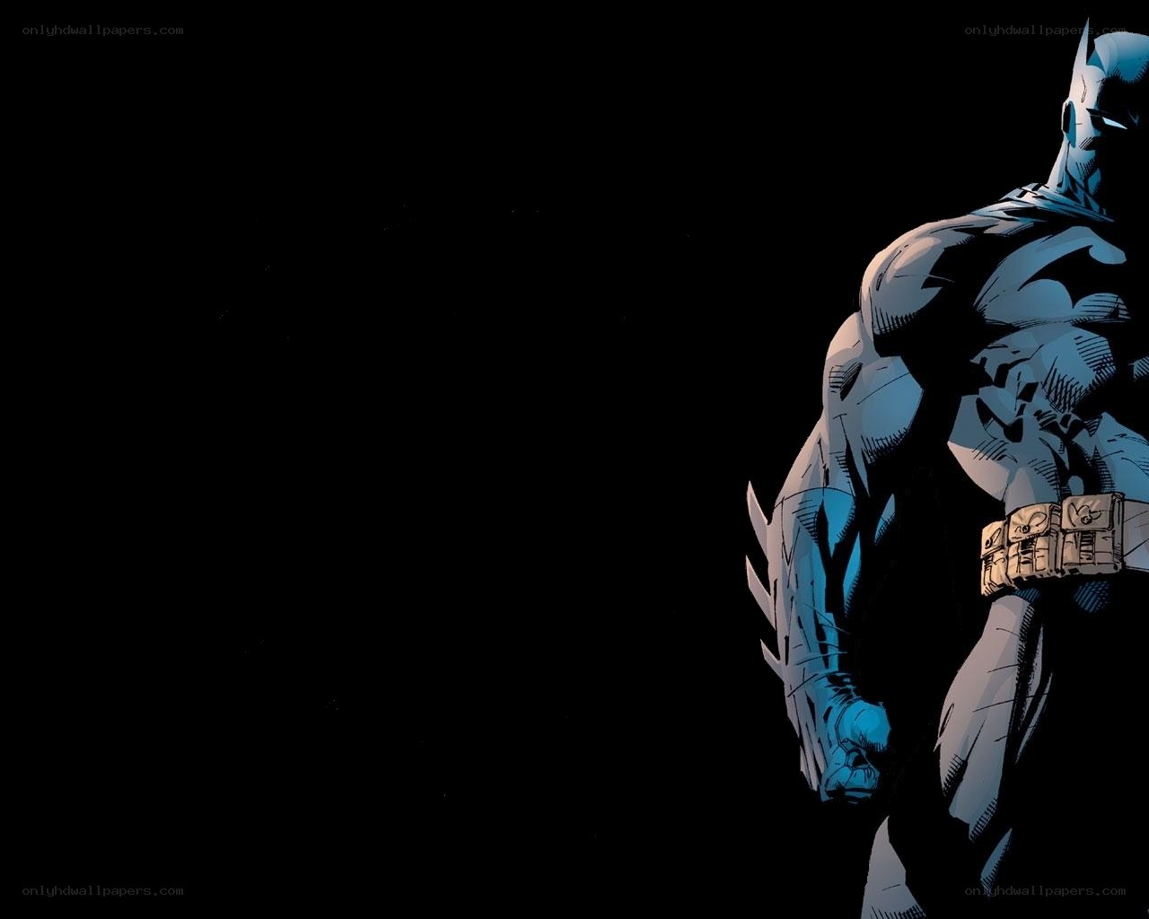 Batman in dark silhouette