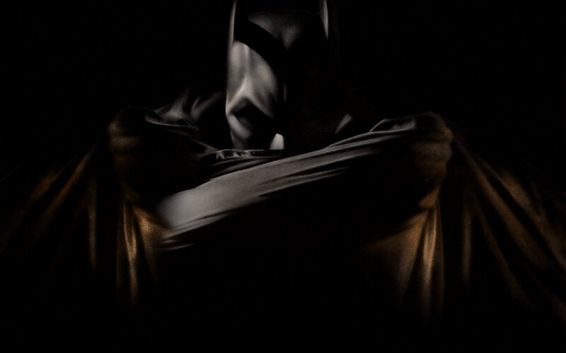 Batman in dark silhouette
