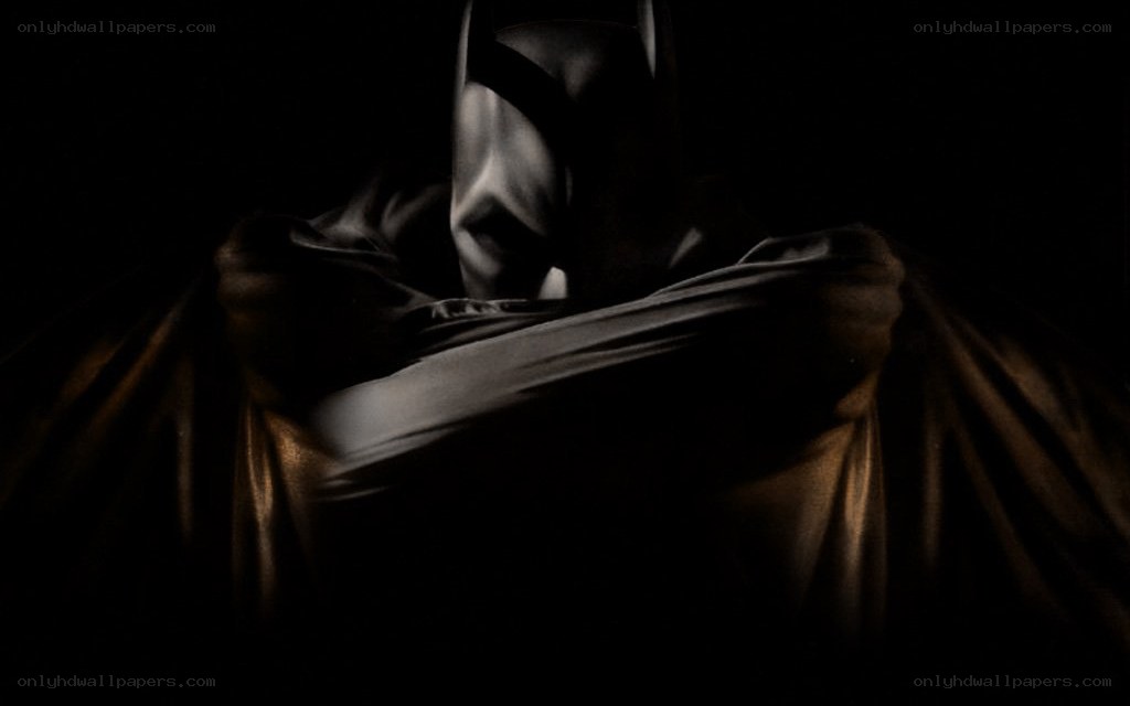 Batman in dark silhouette
