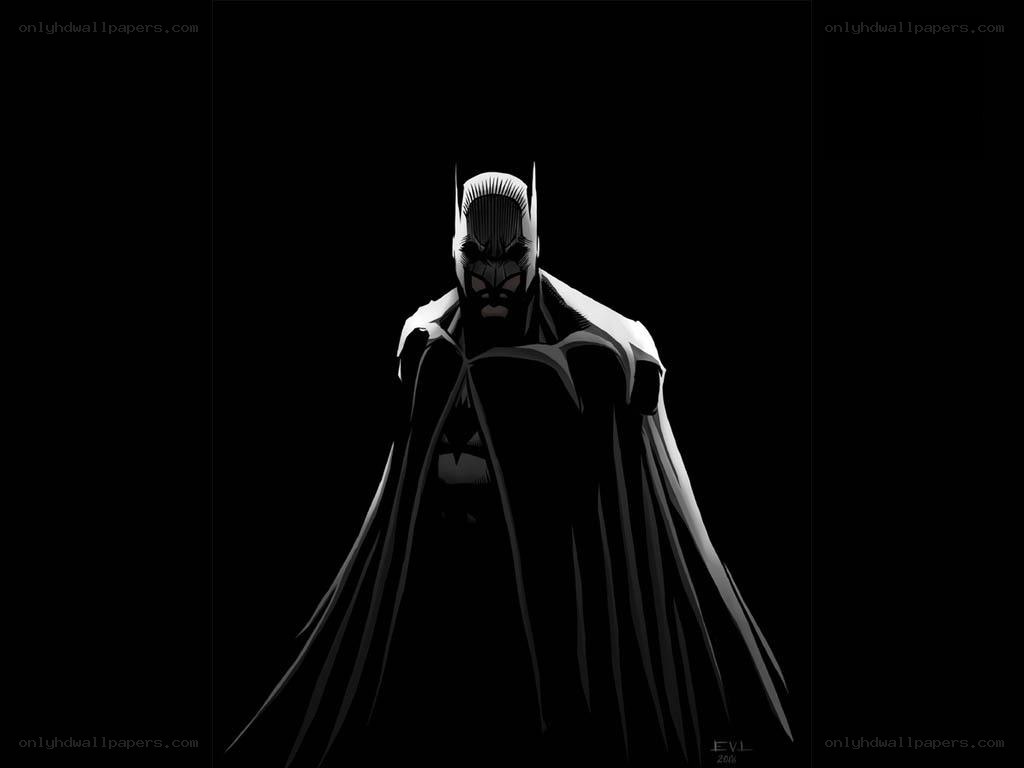 Batman in dark silhouette