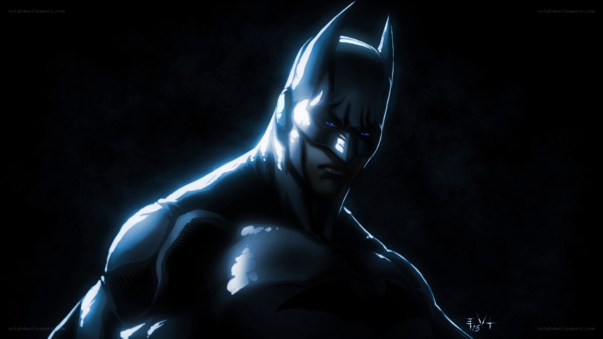 Batman in dark silhouette