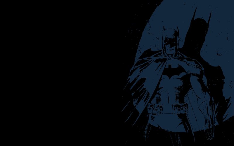 Batman in dark silhouette