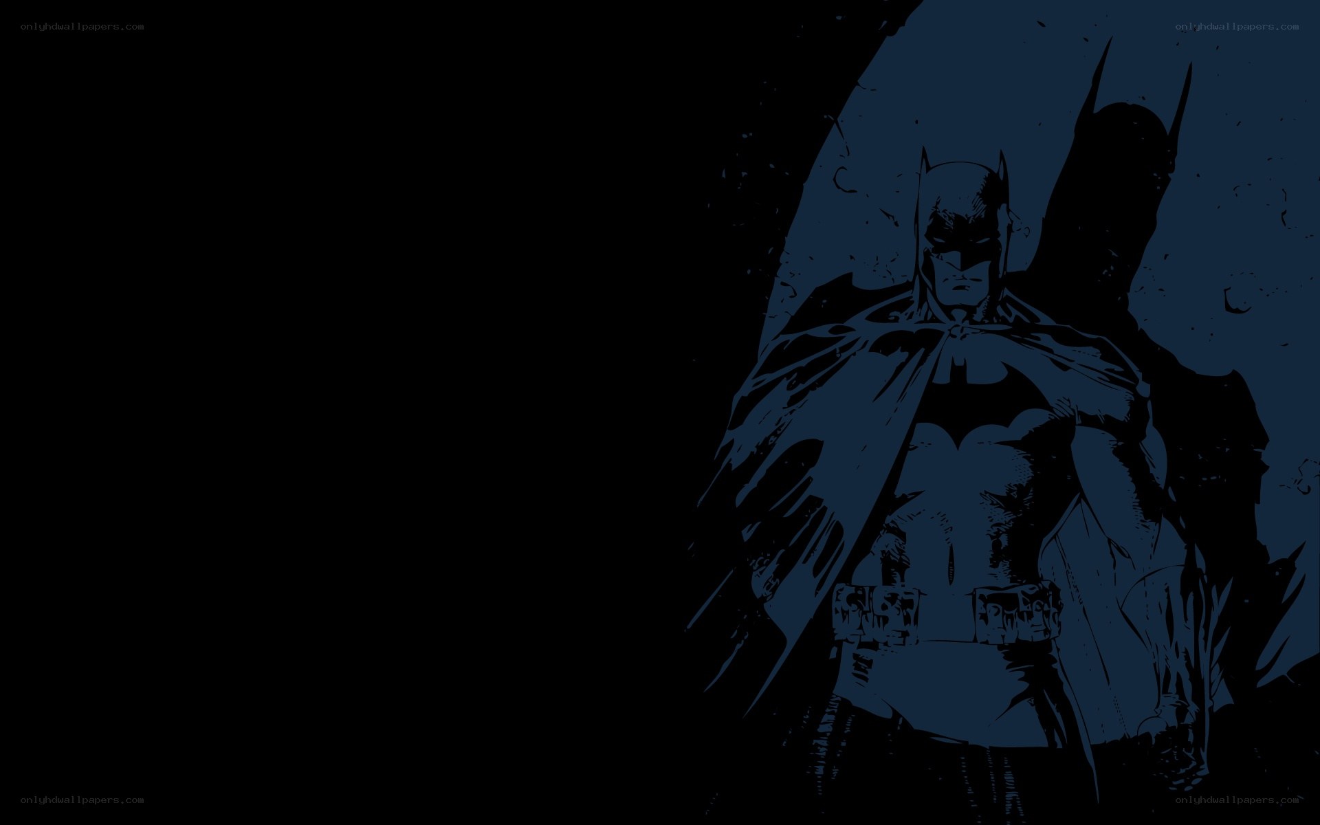 Batman in dark silhouette