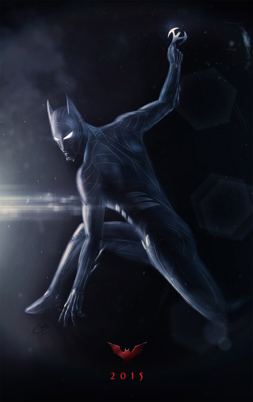 Batman in dark suit
