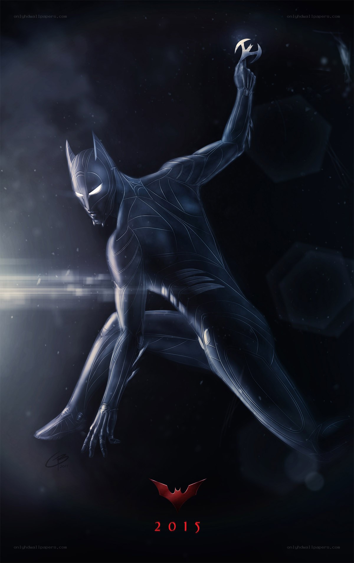 Batman in dark suit