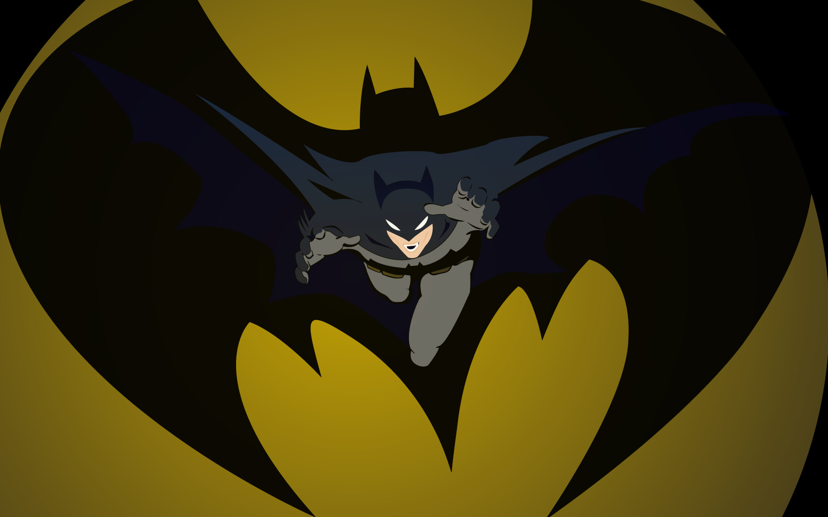 Batman in flight
