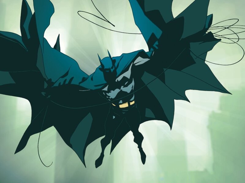 Batman in flight animation