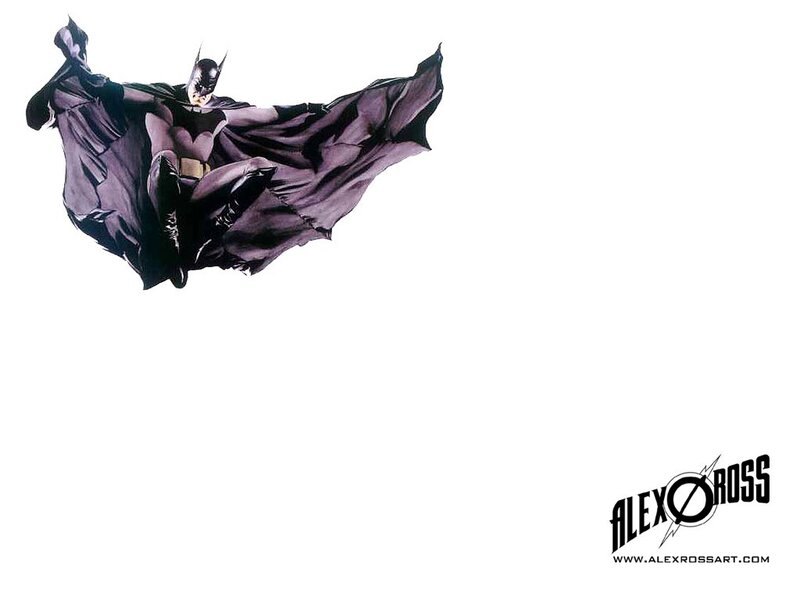 Batman in Flight — Black, Dramatic, Comic