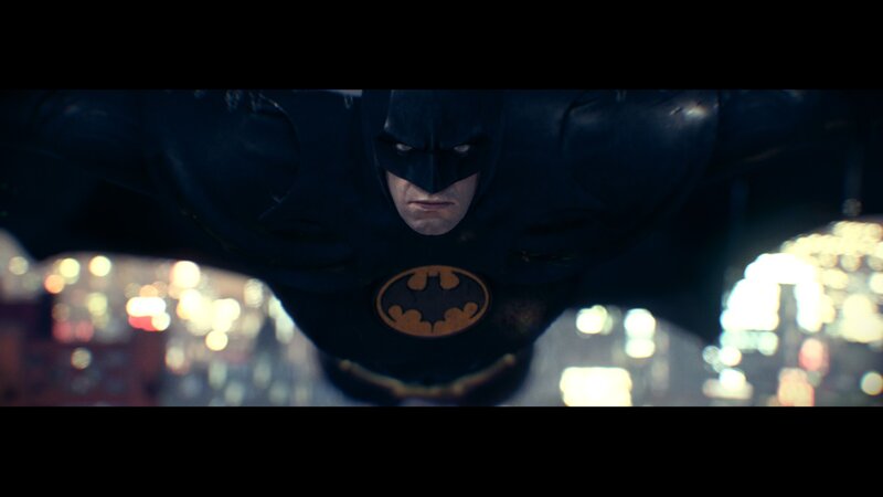 Batman in Flight — Black, Dramatic, Night, Photograph