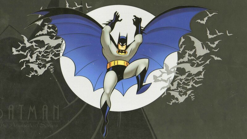 Batman in Flight — Blue, Dramatic, Night