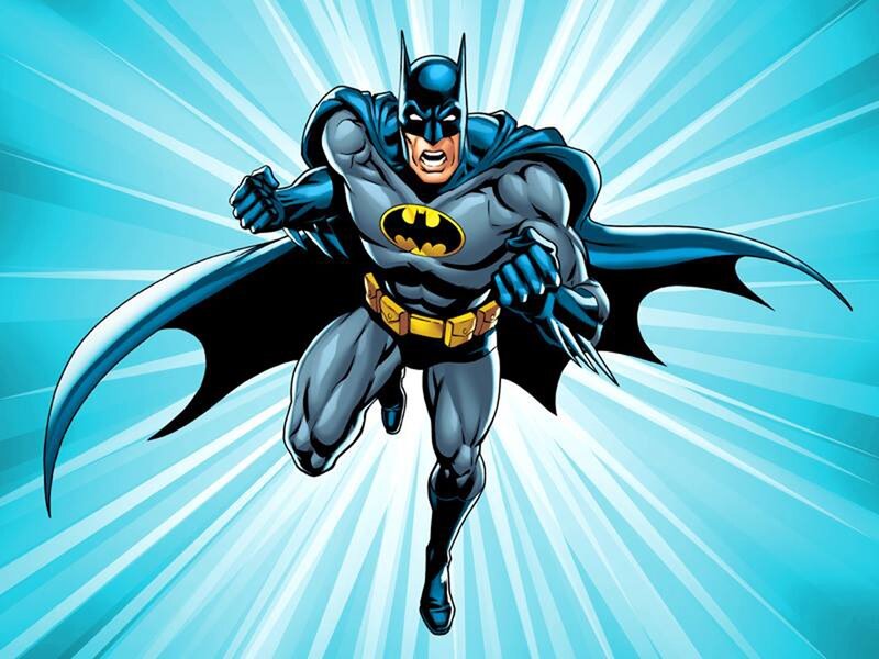 Batman in Flight — Blue, Dynamic