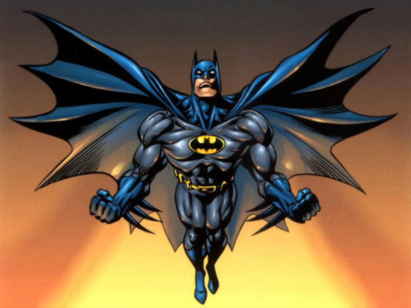 Batman in Flight — Blue