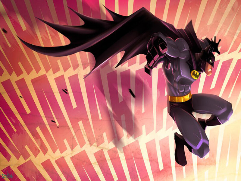 Batman in Flight — Purple