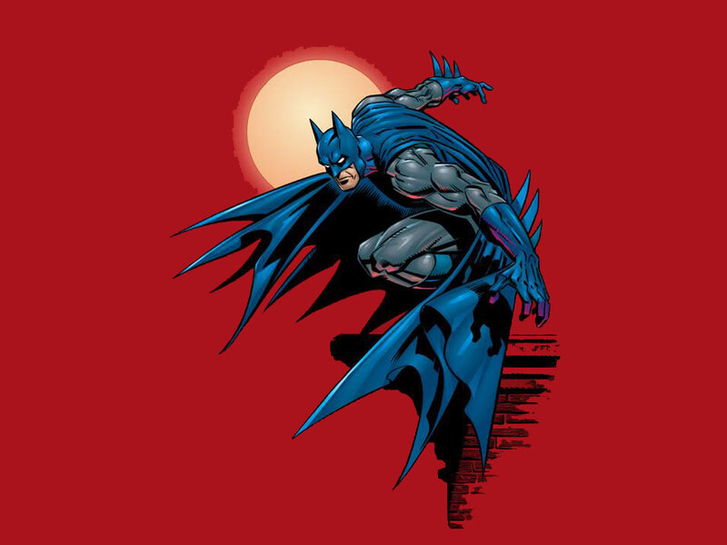 Batman in Flight — Red