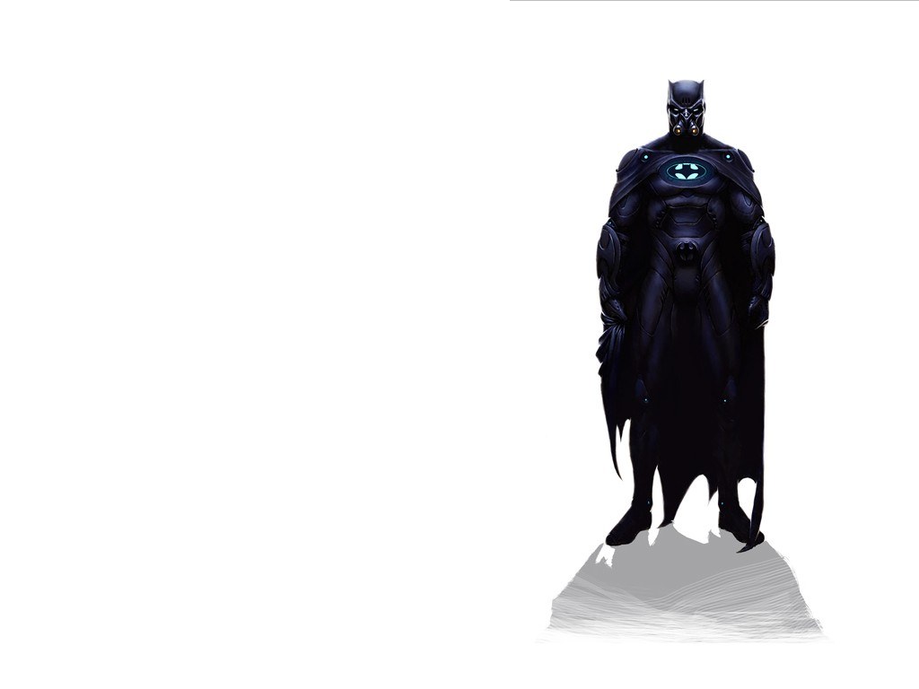Batman in futuristic armor
