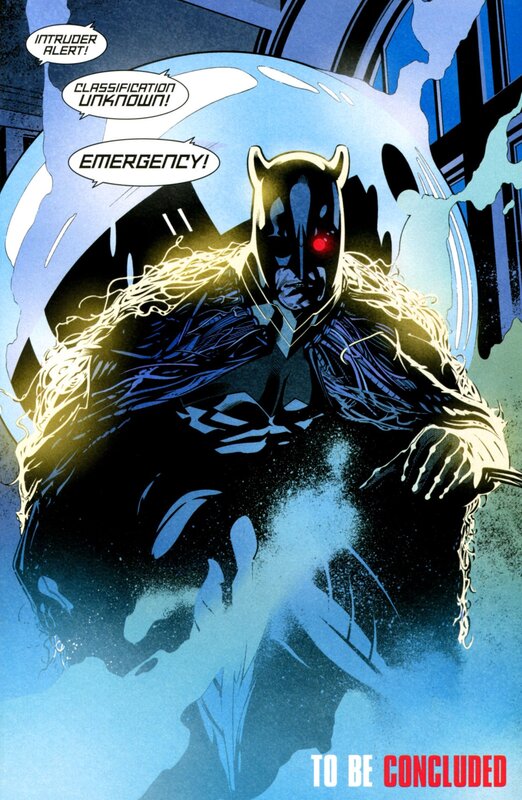 Batman in Glowing Suit