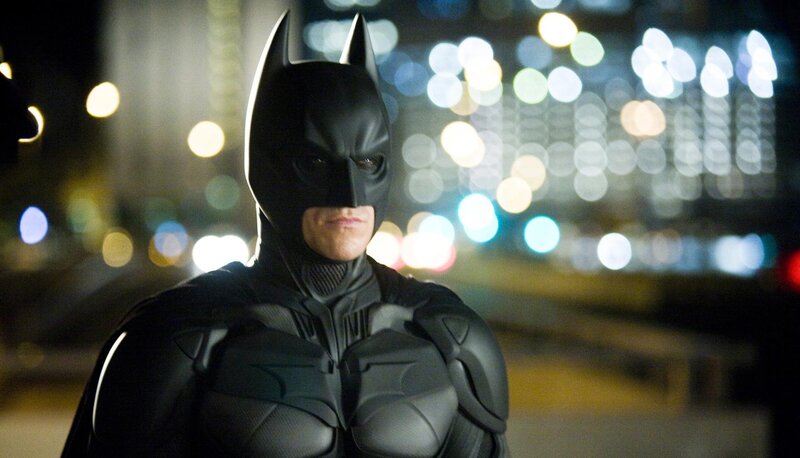 Batman in Gotham at night