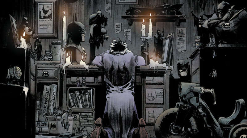 Batman in His Study