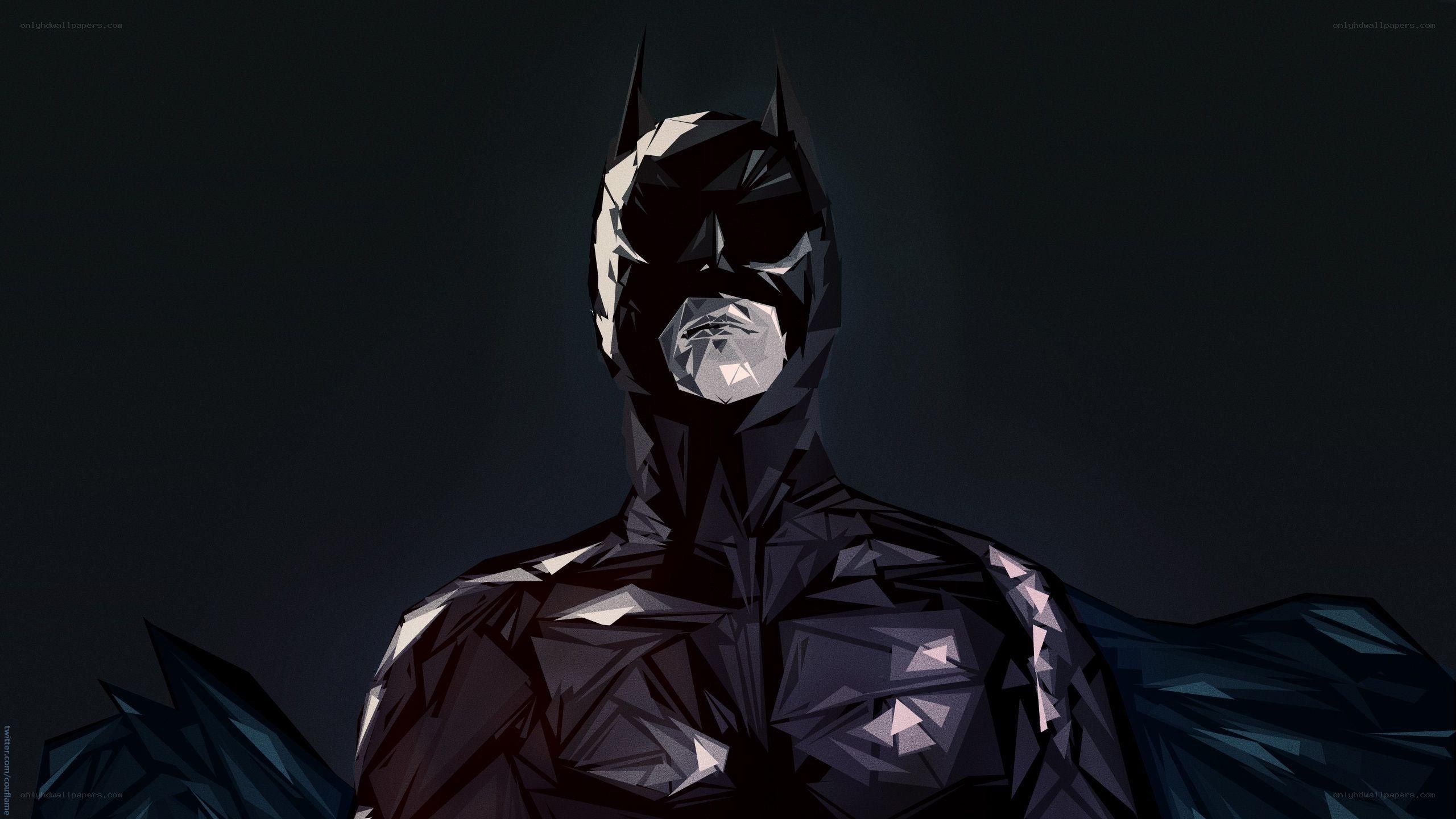 Batman in low-poly art style