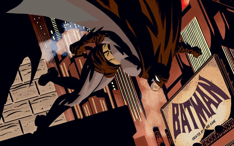 Batman in Mid-air