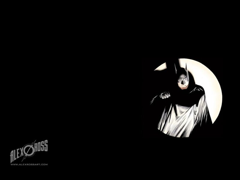 Batman in moonlight