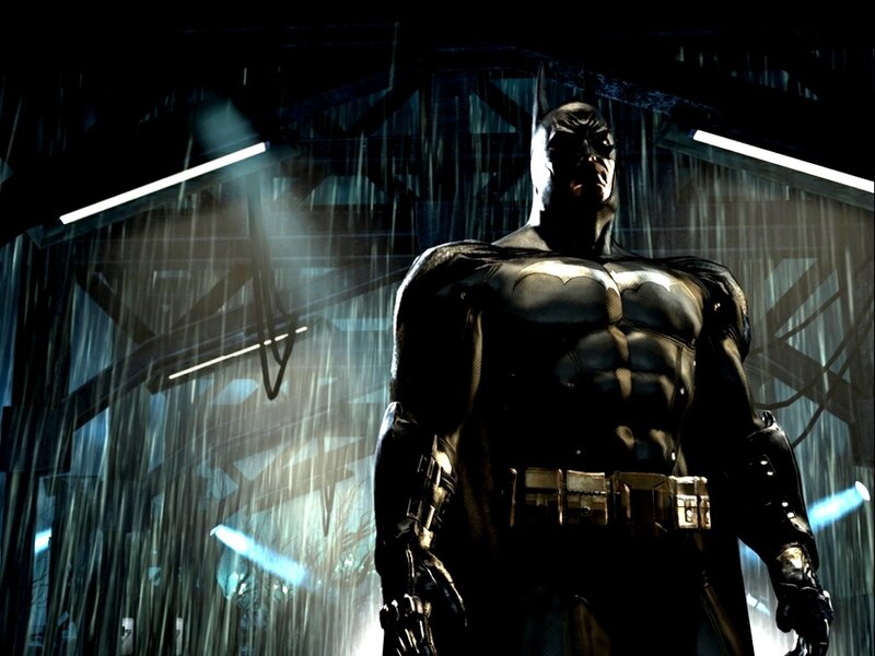 Batman in Rain — Black, Dark, Dramatic